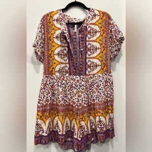 Vici Floral Print Romper